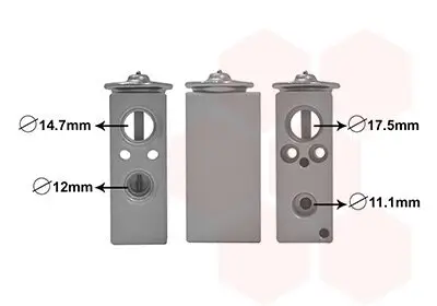 Expansionsventil, Klimaanlage VAN WEZEL 43011700 Bild Expansionsventil, Klimaanlage VAN WEZEL 43011700