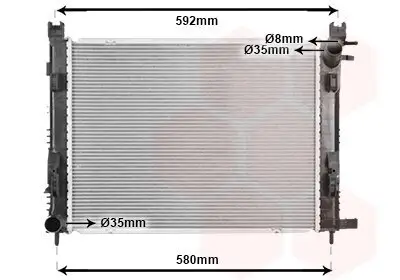 Kühler, Motorkühlung VAN WEZEL 43012708 Bild Kühler, Motorkühlung VAN WEZEL 43012708