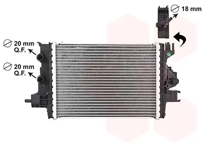Kühler, Motorkühlung VAN WEZEL 43012719