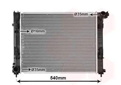 Kühler, Motorkühlung VAN WEZEL 43012724 Bild Kühler, Motorkühlung VAN WEZEL 43012724