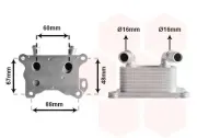 Ölkühler, Motoröl VAN WEZEL 43013702