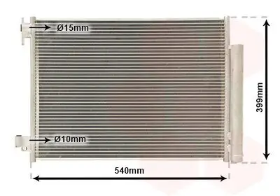 Kondensator, Klimaanlage VAN WEZEL 43015701 Bild Kondensator, Klimaanlage VAN WEZEL 43015701