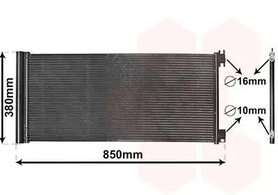 Kondensator, Klimaanlage VAN WEZEL 43015702 Bild Kondensator, Klimaanlage VAN WEZEL 43015702