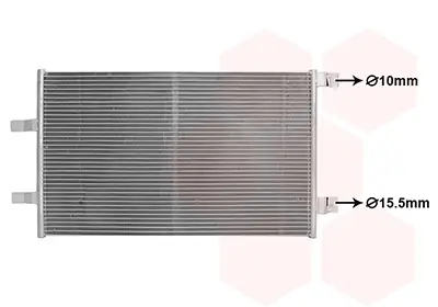 Kondensator, Klimaanlage VAN WEZEL 43015706 Bild Kondensator, Klimaanlage VAN WEZEL 43015706