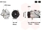 Kompressor, Klimaanlage VAN WEZEL 4301K716