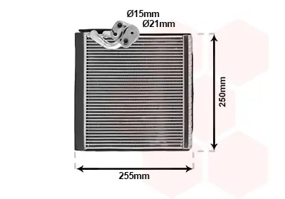 Verdampfer, Klimaanlage VAN WEZEL 4301V704