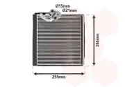 Verdampfer, Klimaanlage VAN WEZEL 4301V704