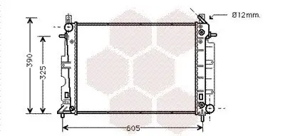 Kühler, Motorkühlung VAN WEZEL 47002027 Bild Kühler, Motorkühlung VAN WEZEL 47002027