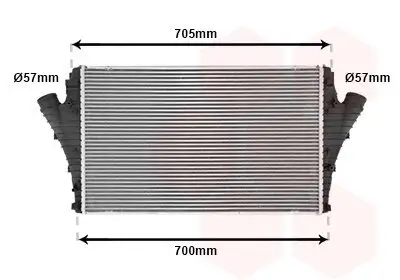 Ladeluftkühler VAN WEZEL 47004068 Bild Ladeluftkühler VAN WEZEL 47004068