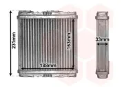 Wärmetauscher, Innenraumheizung VAN WEZEL 47006081