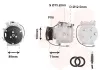 Kompressor, Klimaanlage 12 V VAN WEZEL 4700K053