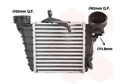 Ladeluftkühler VAN WEZEL 49004036