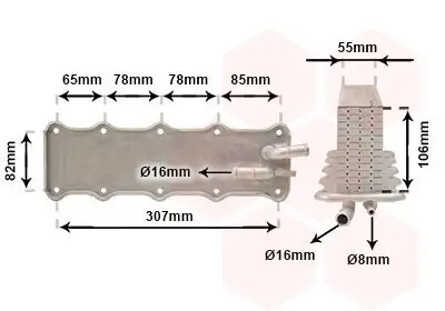 Ladeluftkühler VAN WEZEL 49014700