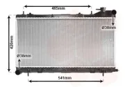 Kühler, Motorkühlung VAN WEZEL 51002045