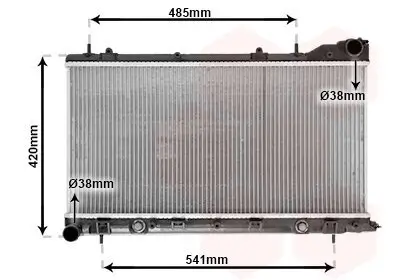 Kühler, Motorkühlung VAN WEZEL 51002048