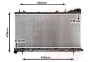 Kühler, Motorkühlung VAN WEZEL 51002048