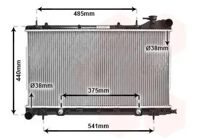 Kühler, Motorkühlung VAN WEZEL 51002049