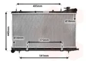 Kühler, Motorkühlung VAN WEZEL 51002049