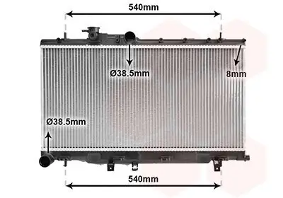 Kühler, Motorkühlung VAN WEZEL 51002050 Bild Kühler, Motorkühlung VAN WEZEL 51002050