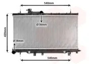 Kühler, Motorkühlung VAN WEZEL 51002053