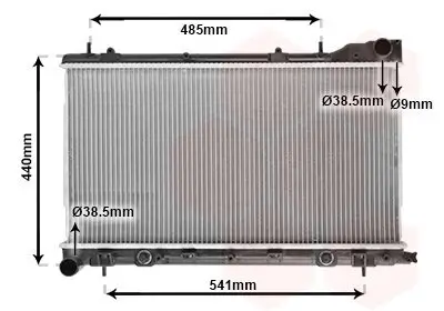 Kühler, Motorkühlung VAN WEZEL 51002054