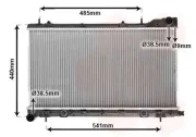 Kühler, Motorkühlung VAN WEZEL 51002054