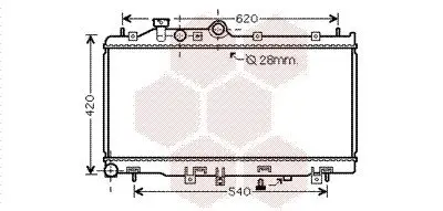 Kühler, Motorkühlung VAN WEZEL 51002079