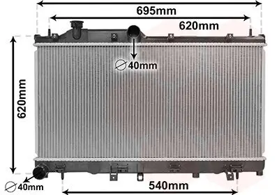 Kühler, Motorkühlung VAN WEZEL 51002113
