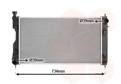 Kühler, Motorkühlung VAN WEZEL 51012703 Bild Kühler, Motorkühlung VAN WEZEL 51012703