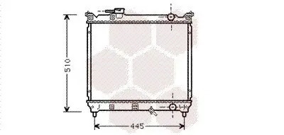 Kühler, Motorkühlung VAN WEZEL 52002033 Bild Kühler, Motorkühlung VAN WEZEL 52002033