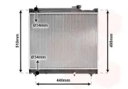 Kühler, Motorkühlung VAN WEZEL 52002046