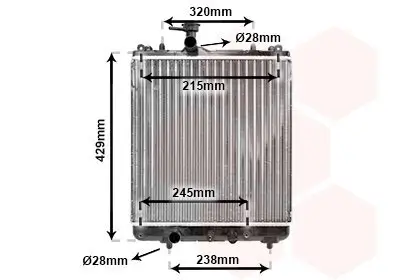 Kühler, Motorkühlung VAN WEZEL 52002064 Bild Kühler, Motorkühlung VAN WEZEL 52002064