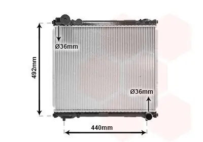 Kühler, Motorkühlung VAN WEZEL 52002065