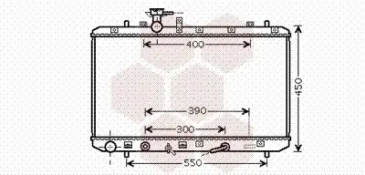 Kühler, Motorkühlung VAN WEZEL 52002085 Bild Kühler, Motorkühlung VAN WEZEL 52002085
