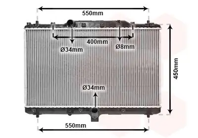 Kühler, Motorkühlung VAN WEZEL 52002086 Bild Kühler, Motorkühlung VAN WEZEL 52002086