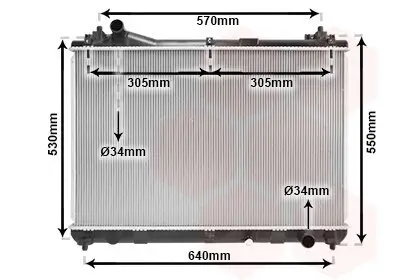 Kühler, Motorkühlung VAN WEZEL 52002103 Bild Kühler, Motorkühlung VAN WEZEL 52002103