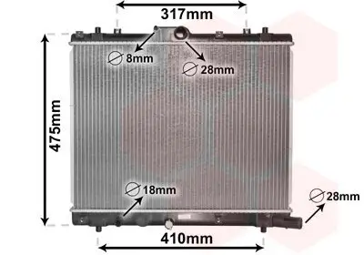 Kühler, Motorkühlung VAN WEZEL 52002136 Bild Kühler, Motorkühlung VAN WEZEL 52002136