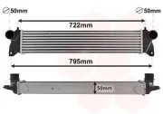 Ladeluftkühler VAN WEZEL 52004701
