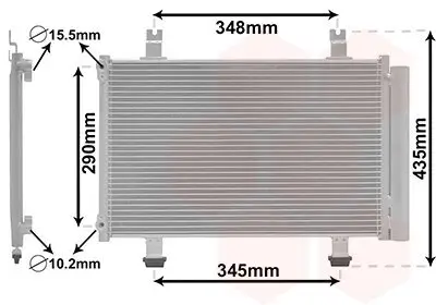 Kondensator, Klimaanlage VAN WEZEL 52005087 Bild Kondensator, Klimaanlage VAN WEZEL 52005087