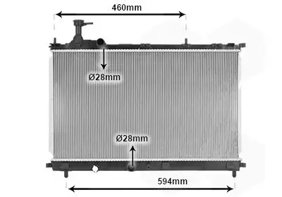 Kühler, Motorkühlung VAN WEZEL 52012708 Bild Kühler, Motorkühlung VAN WEZEL 52012708