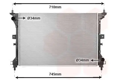 Kühler, Motorkühlung VAN WEZEL 52012711 Bild Kühler, Motorkühlung VAN WEZEL 52012711