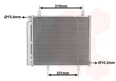 Kondensator, Klimaanlage VAN WEZEL 52015707 Bild Kondensator, Klimaanlage VAN WEZEL 52015707
