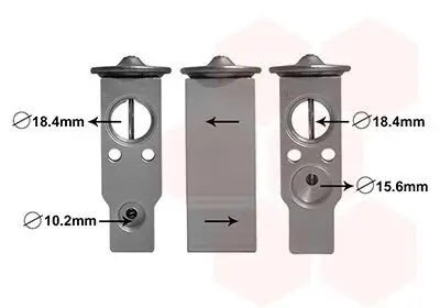 Expansionsventil, Klimaanlage VAN WEZEL 53001638 Bild Expansionsventil, Klimaanlage VAN WEZEL 53001638