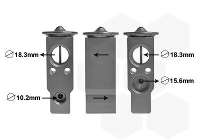 Expansionsventil, Klimaanlage VAN WEZEL 53001703 Bild Expansionsventil, Klimaanlage VAN WEZEL 53001703