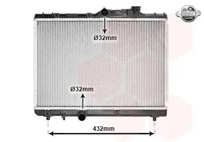 Kühler, Motorkühlung VAN WEZEL 53002140 Bild Kühler, Motorkühlung VAN WEZEL 53002140