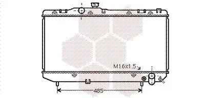 Kühler, Motorkühlung VAN WEZEL 53002142 Bild Kühler, Motorkühlung VAN WEZEL 53002142