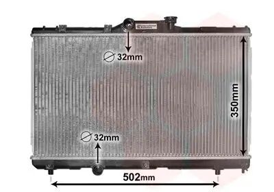 Kühler, Motorkühlung VAN WEZEL 53002147