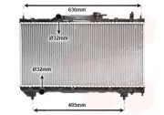 Kühler, Motorkühlung VAN WEZEL 53002237