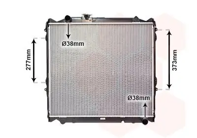 Kühler, Motorkühlung VAN WEZEL 53002248 Bild Kühler, Motorkühlung VAN WEZEL 53002248