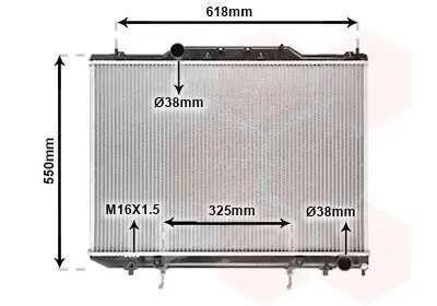 Kühler, Motorkühlung VAN WEZEL 53002255 Bild Kühler, Motorkühlung VAN WEZEL 53002255